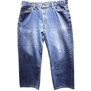 Levi's 550 Denim Jeans Men's 40x30 Blue Relaxed Fit Medium Wash